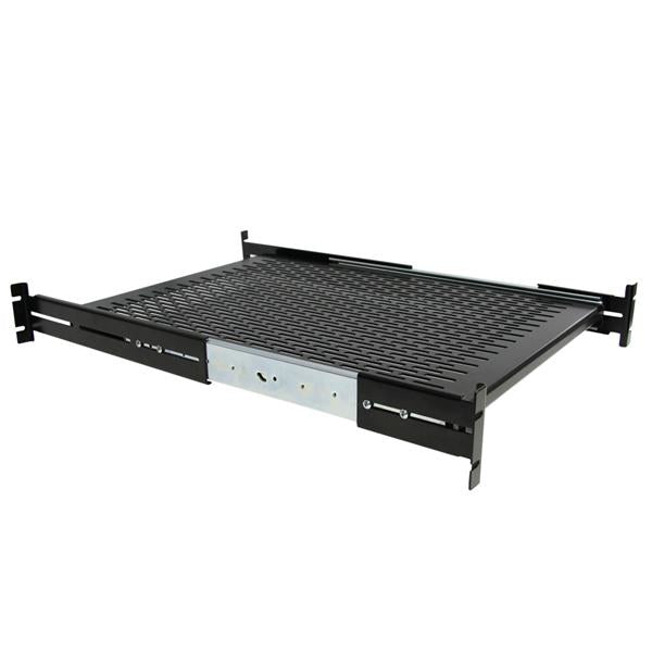 Startech.Com 2U Adjustable Mounting Depth Vented Sliding Rack Mount Shelf  50Lbs / 22.7Kg