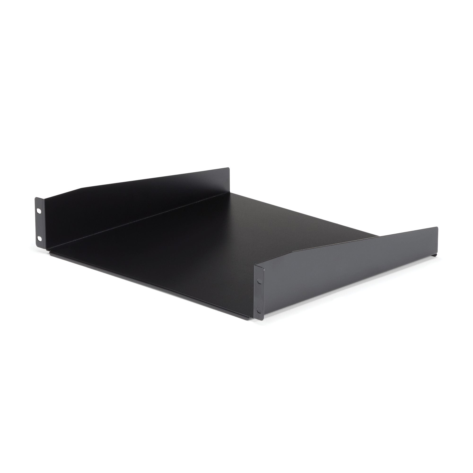 Startech.Com 2U Server Rack Shelf - Universal Rack Mount Cantilever Shelf For 19" Network Equipment Rack & Cabinet - Heavy Duty Steel  Weight Capacity 44Lb/20Kg - 16" Deep Tray, Black