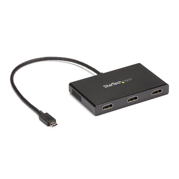 Startech.Com 3-Port Multi Monitor Adapter - Usb-C To 3X Hdmi Video Splitter - Usb Type-C To Hdmi Mst