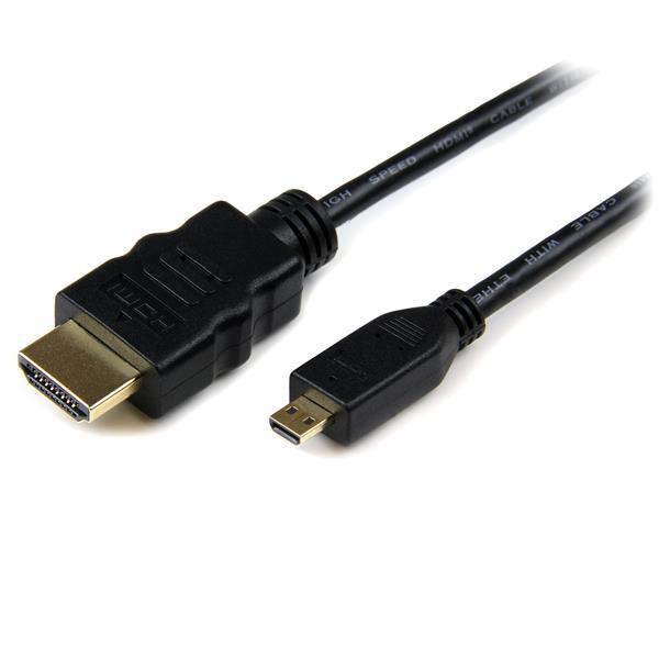 Startech.Com 3 Ft High Speed Hdmi Cable With Ethernet - Hdmi To Hdmi Micro - M/M