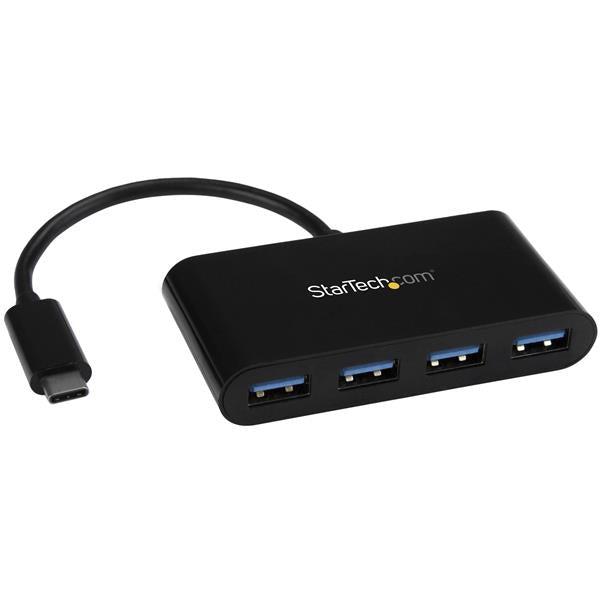 Startech.Com 4-Port Usb-C Hub - Usb-C To 4X Usb-A - Usb 3.0 Hub - Bus Powered