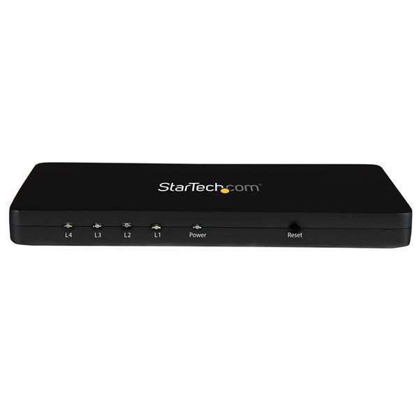 Startech.Com 4K Hdmi 4-Port Video Splitter  1X4 Hdmi Splitter W/ Solid Aluminum Housing  4K 30Hz