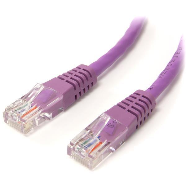Startech.Com 6 Ft Cat5E Purple Molded Rj45 Utp Cat 5E Patch Cable - 6Ft Patch Cord