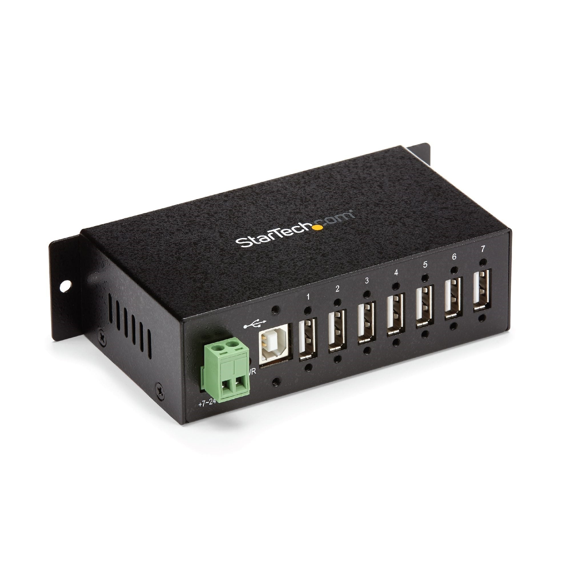 Startech.Com 7-Port Usb 2.0 Hub - Metal Industrial Usb-A Hub With Esd Protection & 350W Surge