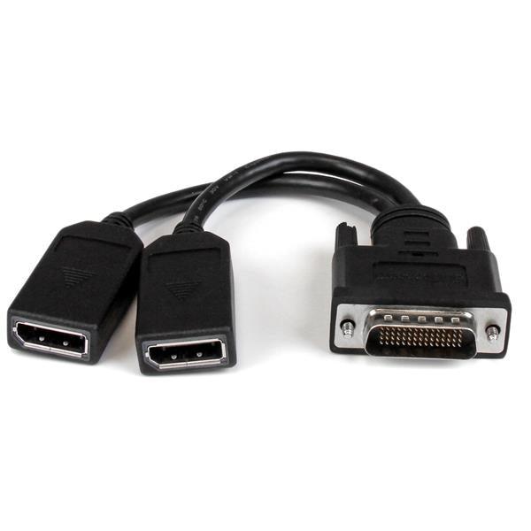 Startech.Com 8" (20 Cm) Dms-59 To Dual Displayport Adapter Cable - 4K X 2K Video - Lfh Dms 59 Pin