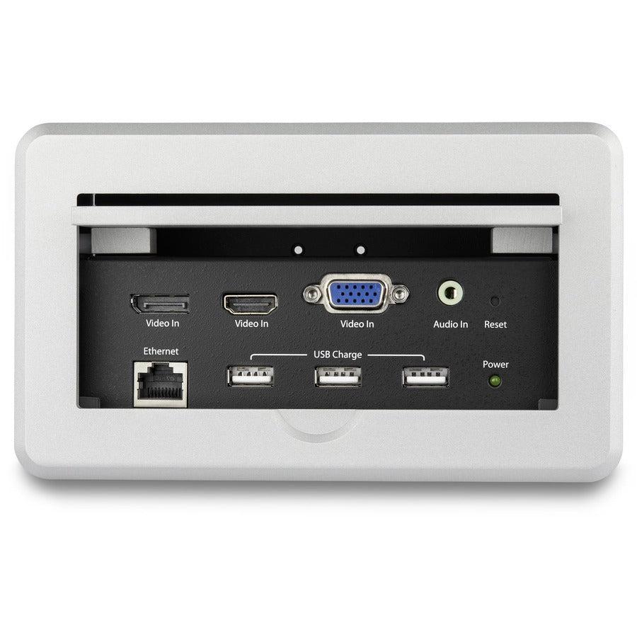 StarTech.com Conference Table Connectivity Box for 4K A/V - TAA BOX4HDECP2