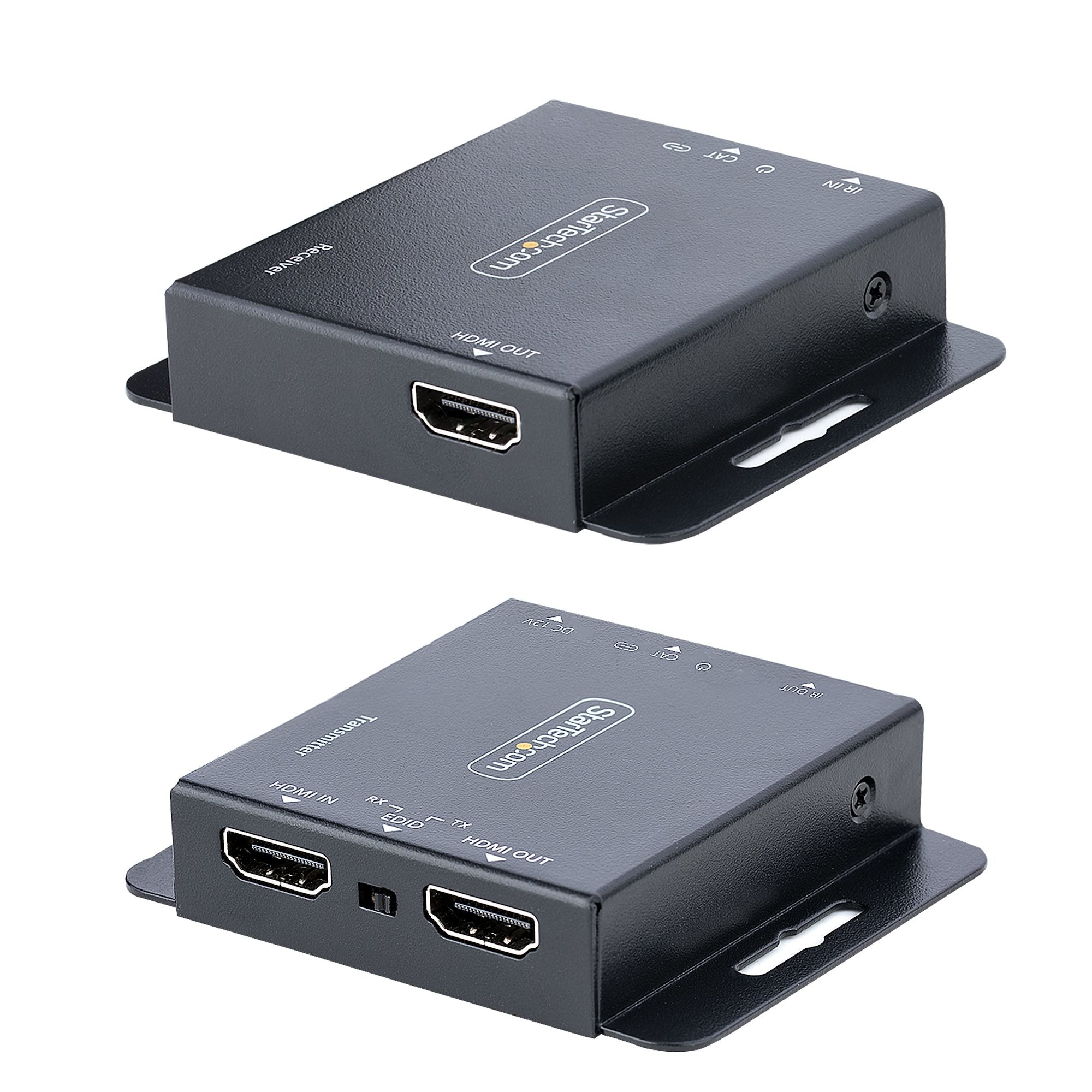 Startech.Com Hdmi Extender Over Cat6/Cat5, 4K30Hz/130Ft Or 1080P/230Ft Video Extender, Hdmi Over Ethernet Extender, Poc Hdmi Transmitter And Receiver Kit, Ir Ext. - Local Video