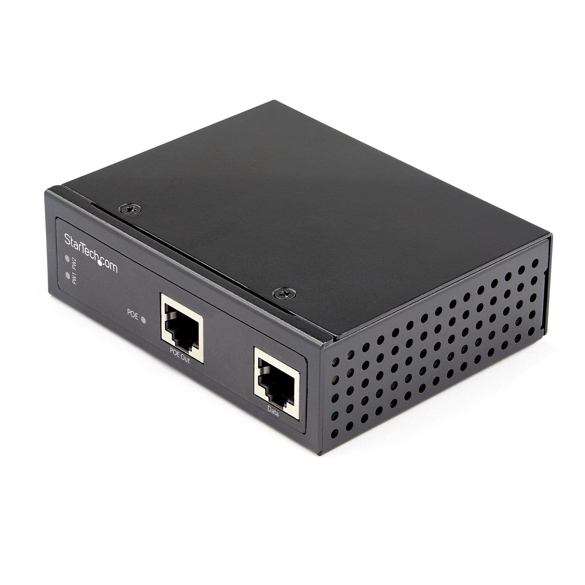 Startech.Com Industrial Gigabit Poe Injector - High Speed/High Power 90W - 802.3Bt Poe++ 48V-56Vdc Din Rail Upoe/Ultra Power Over Ethernet Injector Adapter -40C To +75C Rugged
