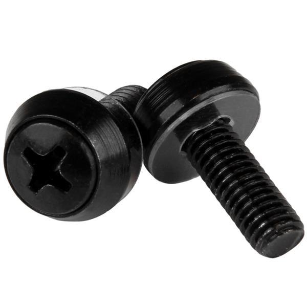 Startech.Com M6 X 12Mm - Mounting Screws - 50 Pack, Black