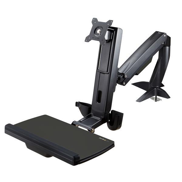 Startech.Com Sit Stand Monitor Arm - Desk Mount Adjustable Sit-Stand Workstation Arm For Single