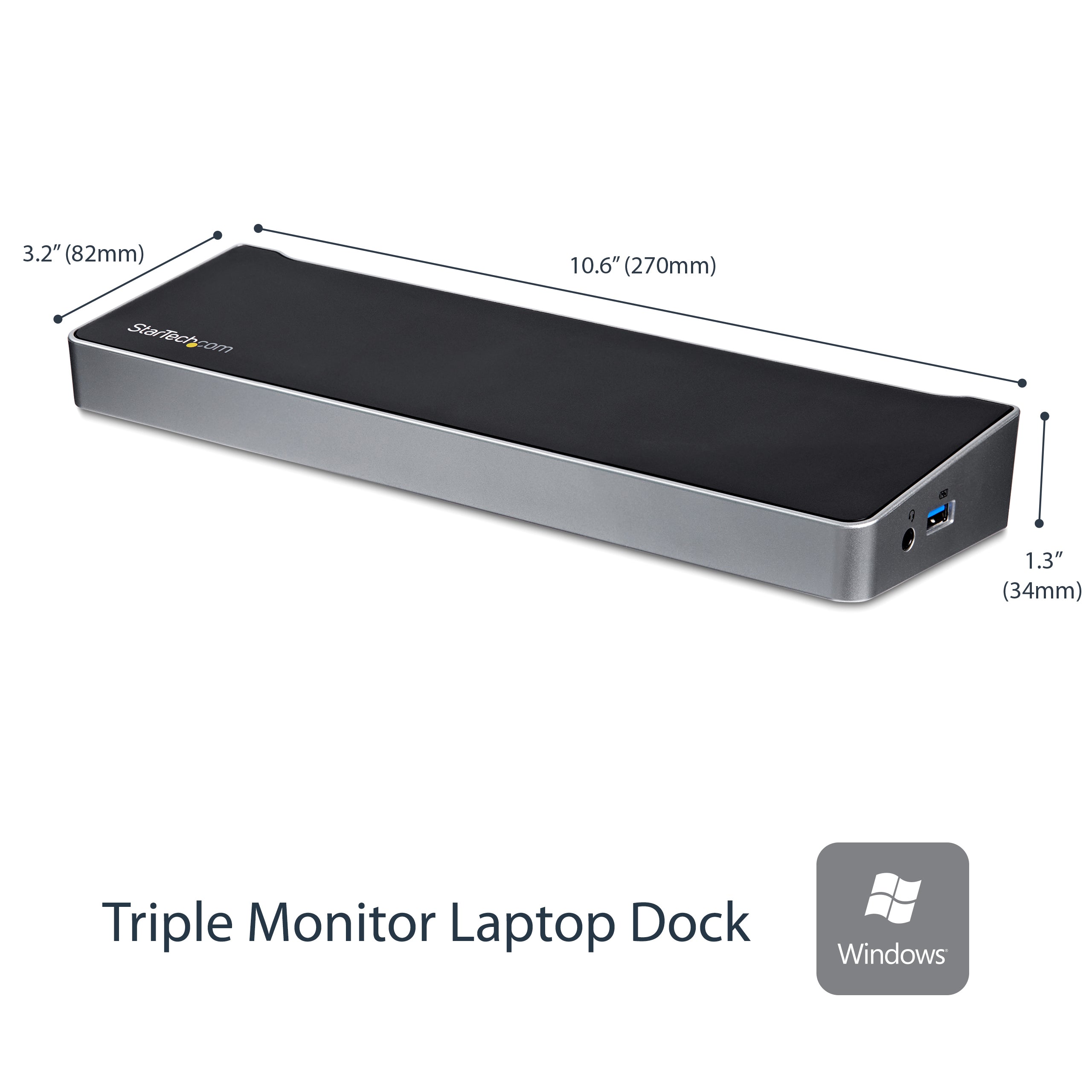 Startech.Com Triple-Monitor Usb 3.0 Docking Station - 1X Hdmi - 2X Displayport
