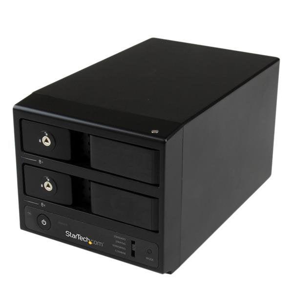 Startech.Com Usb 3.0 / Esata Dual-Bay Trayless 3.5 Sata Iii Hard Drive Enclosure With Uasp - 2-Bay Sata 6 Gbps Hot-Swap Hdd Enclosure