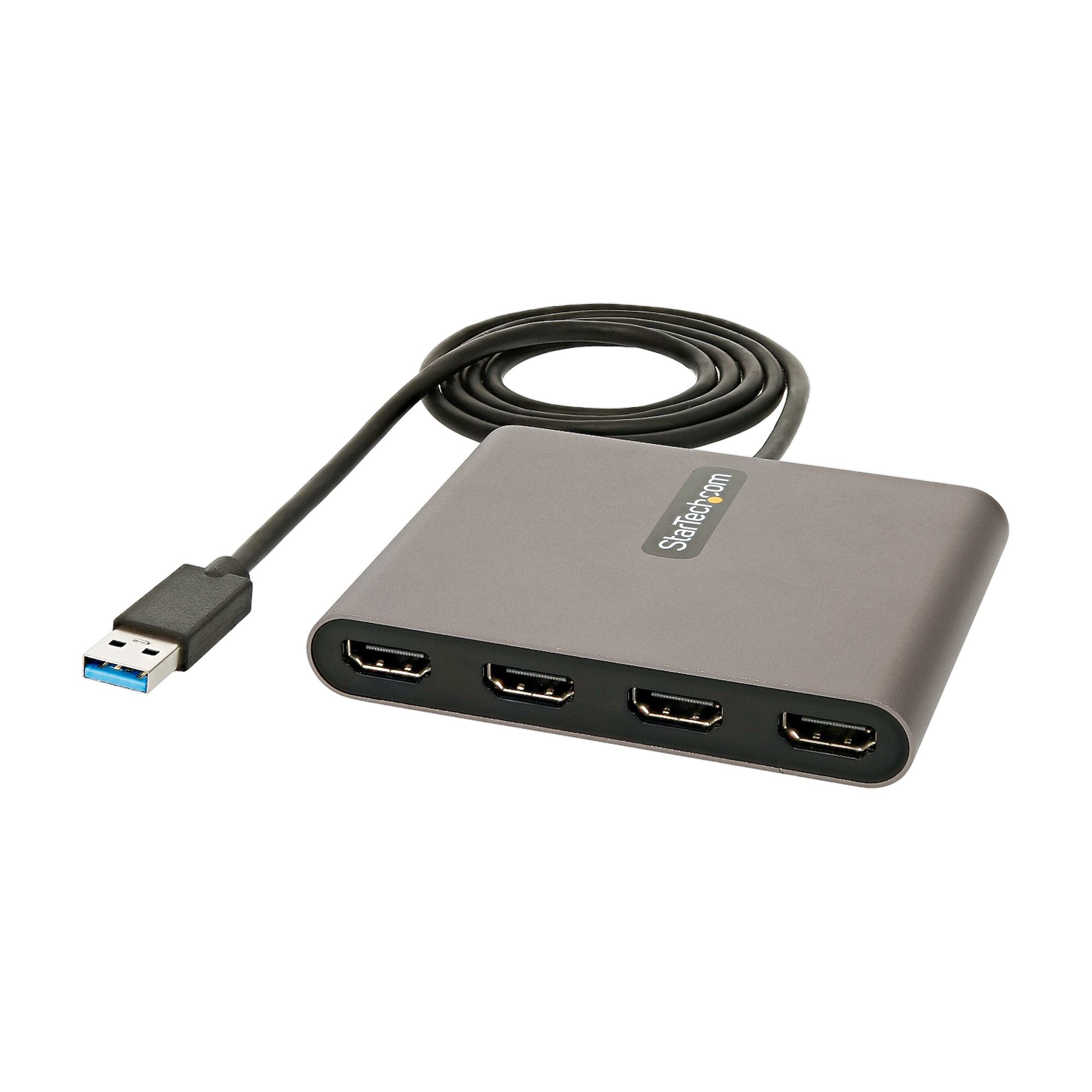Startech.Com Usb 3.0 To 4X Hdmi Adapter - External Video & Graphics Card - Usb Type-A To Quad Hdmi