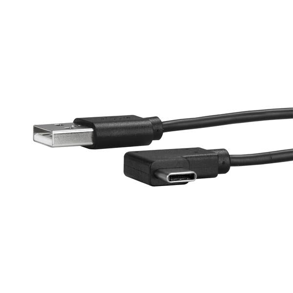Startech.Com Usb-A To Usb-C Cable - Right-Angle - M/M - 1 M (3 Ft.) - Usb 2.0