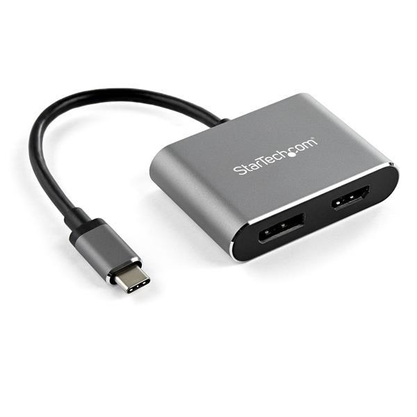 Startech.Com Usb C Multiport Video Adapter - 4K 60Hz Usb-C To Hdmi 2.0 Or Displayport 1.2 Monitor