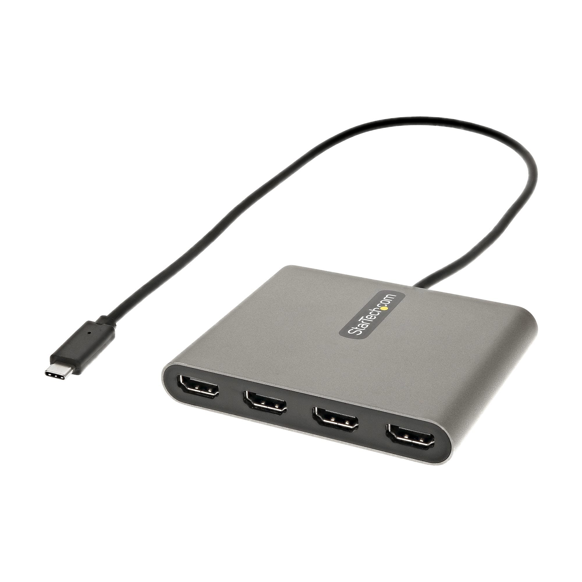 Startech.Com Usb C To 4 Hdmi Adapter - External Video & Graphics Card - Usb Type-C To Quad Hdmi