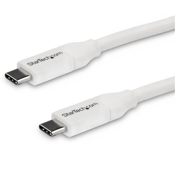 Startech.Com Usb-C To Usb-C Cable W/ 5A Pd - M/M - White - 4 M (13 Ft.) - Usb 2.0 - Usb-If Certified