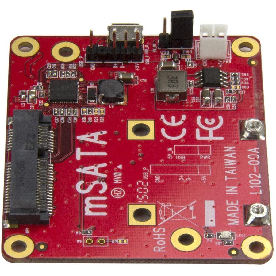 StarTech.com USB to mSATA Converter for Raspberry Pi and Development Boards - USB to mini SATA Adapter for Raspberry Pi PIB2MS1