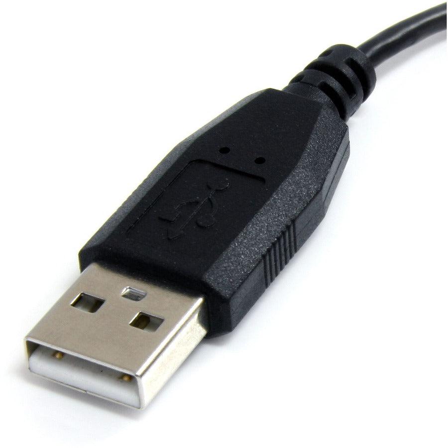 Startech.Com 1 Ft Micro Usb Cable - A To Left Angle Micro B