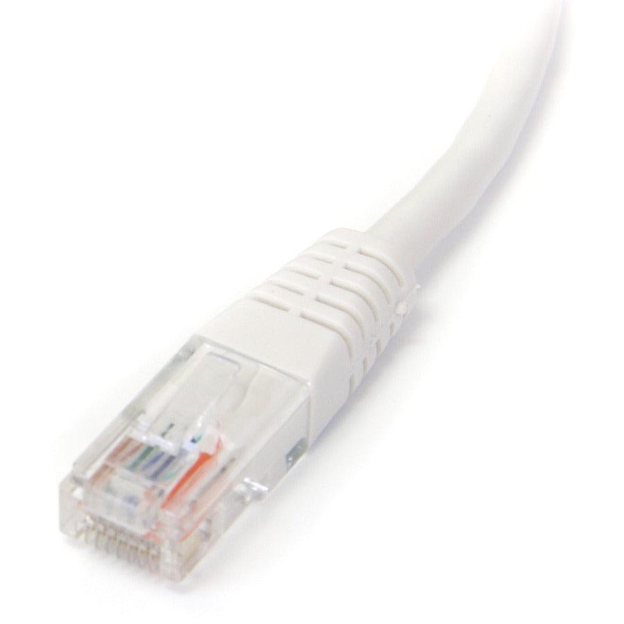 Startech.Com 10 Ft Cat5E White Molded Rj45 Utp Cat 5E Patch Cable - 10Ft Patch Cord