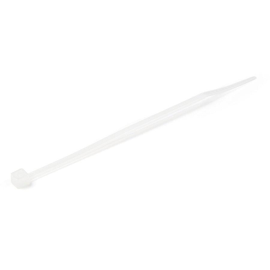 Startech.Com 100 Pack 4" Cable Ties - White Small Nylon/Plastic Zip Tie - Adjustable