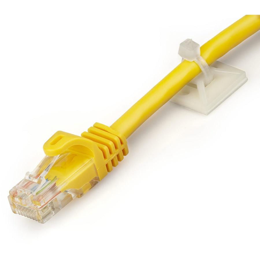 Startech.Com 100 Pack Cable Tie Mounts With Adhesive Tape For 0.18 In. (4.6 Mm) Wide Ties -