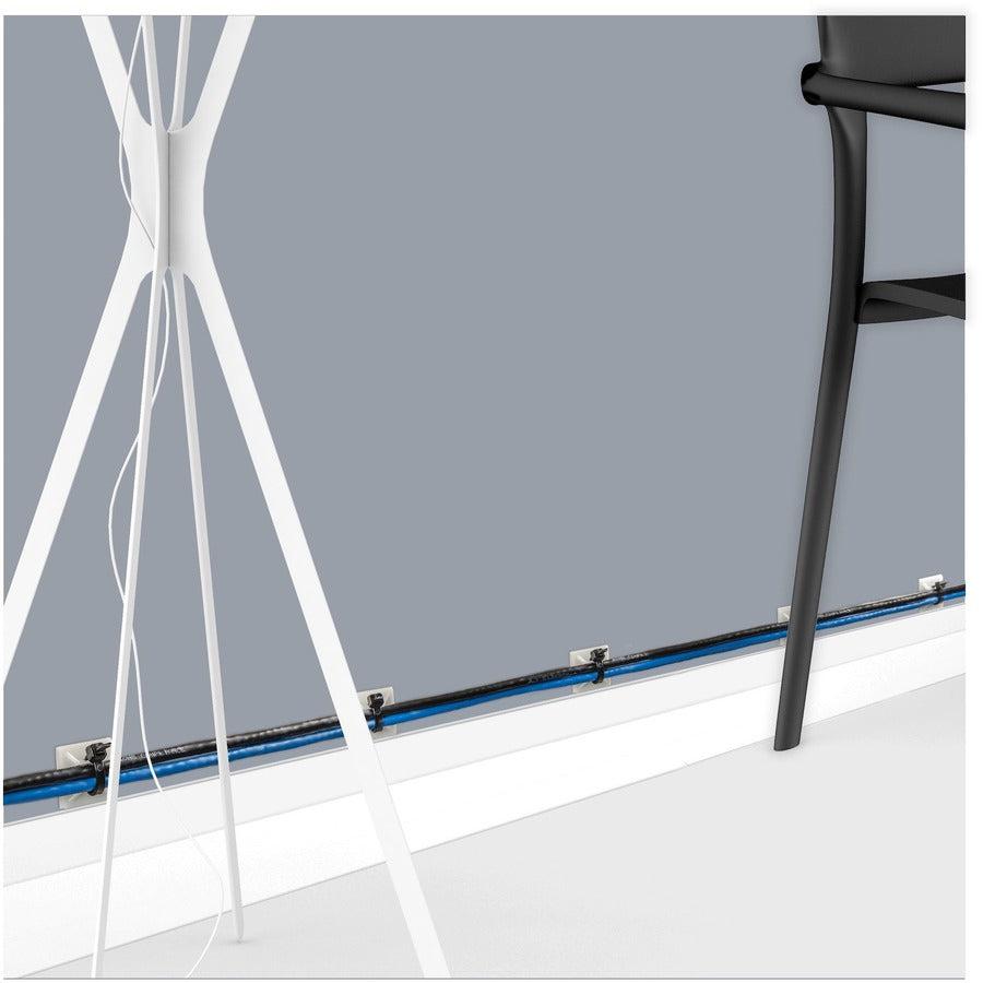 Startech.Com 100 Pack Cable Tie Mounts With Adhesive Tape For 0.21 In. (5.5 Mm) Wide Ties -