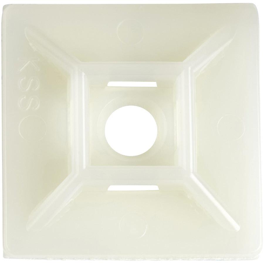 Startech.Com 100 Pack Cable Tie Mounts With Adhesive Tape For 0.21 In. (5.5 Mm) Wide Ties -