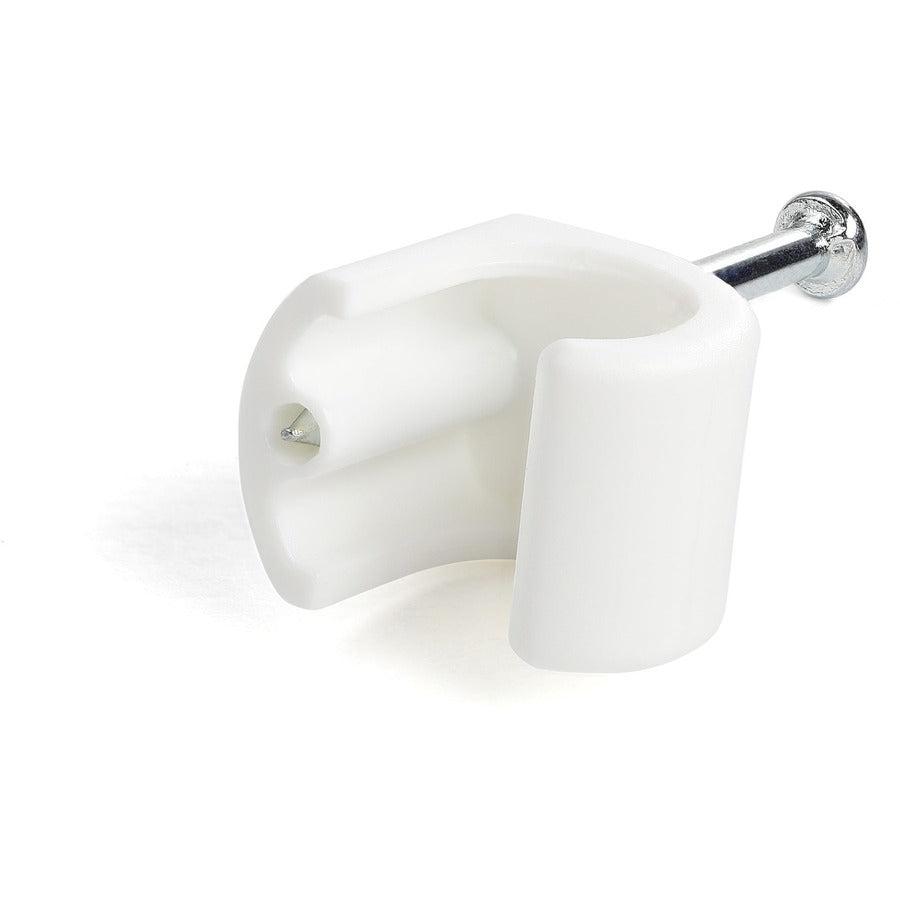 Startech.Com 100 Pack Extra Large Cable Clips With Nail - Reusable - Nail-In Clamps - Wire Holding