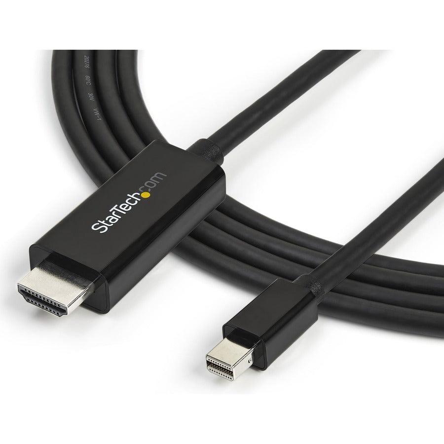 Startech.Com 10Ft (3M) Mini Displayport To Hdmi Cable - 4K 30Hz Video - Mdp To Hdmi Adapter Cable