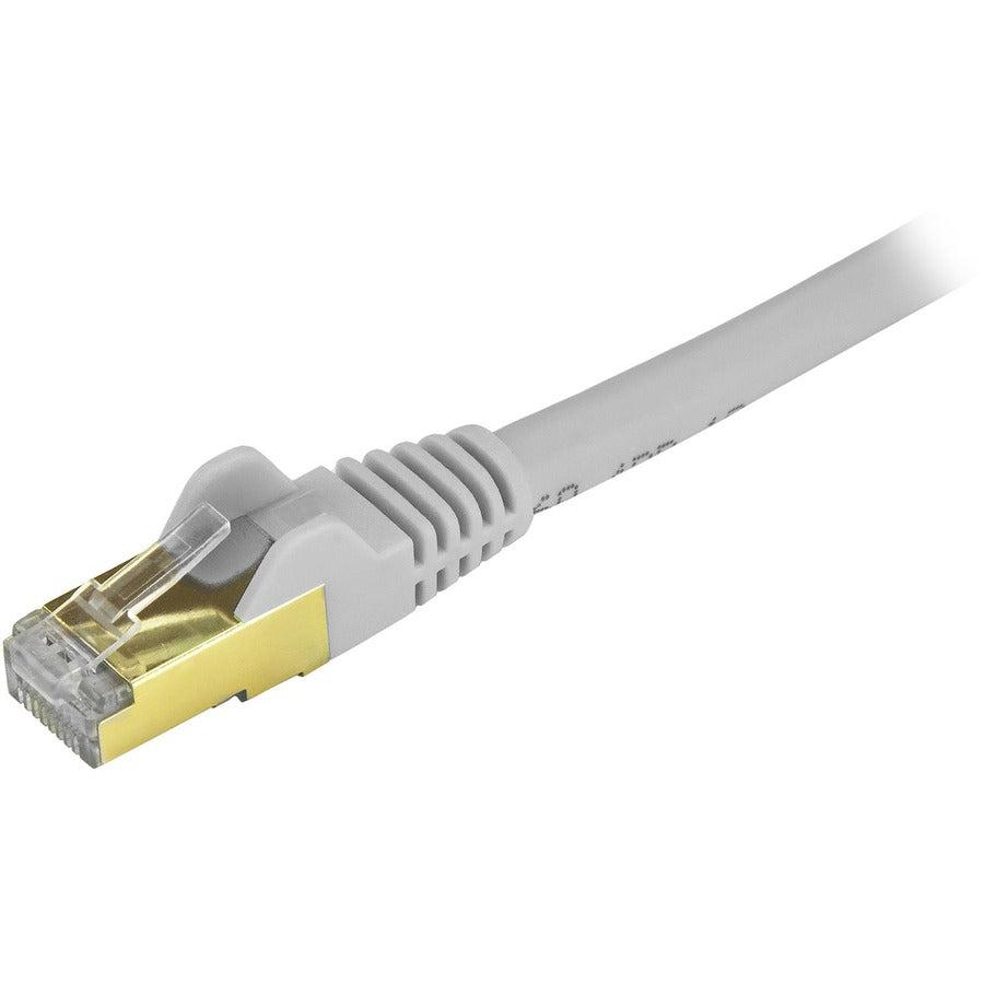 Startech.Com 12Ft Cat6A Ethernet Cable - 10 Gigabit Shielded Snagless Rj45 100W Poe Patch Cord - C6Aspat12Gr