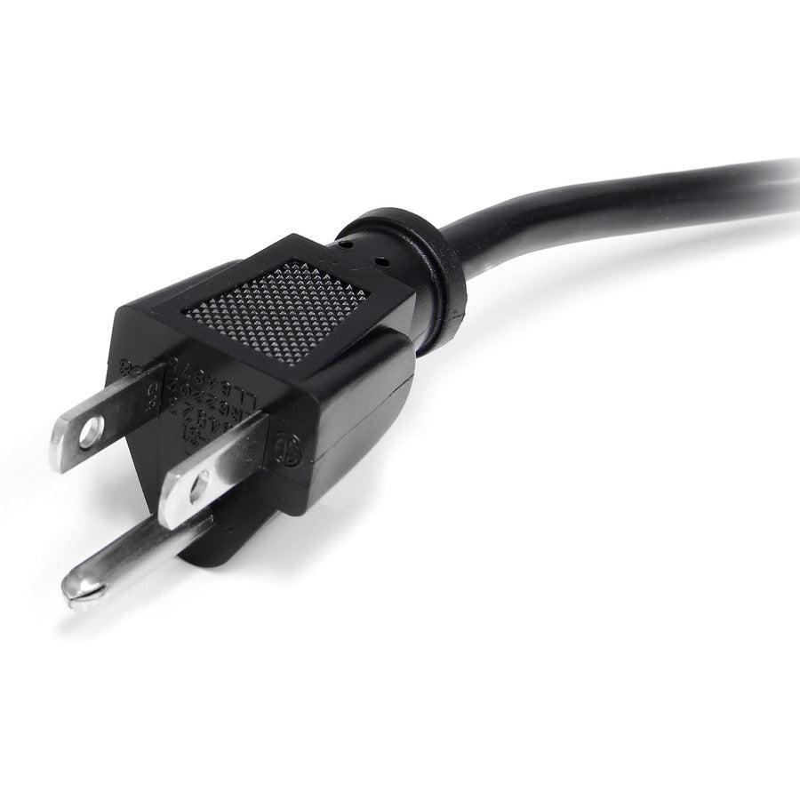 Startech.Com 1Ft (30Cm) Computer Power Cord, Nema 5-15P To C13, 10A 125V, 18Awg, Black Replacement