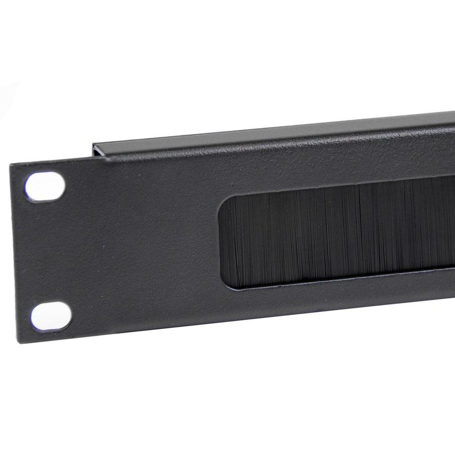 Startech.Com 1U Brush Strip Horizontal Server Rack Cable Management Panel