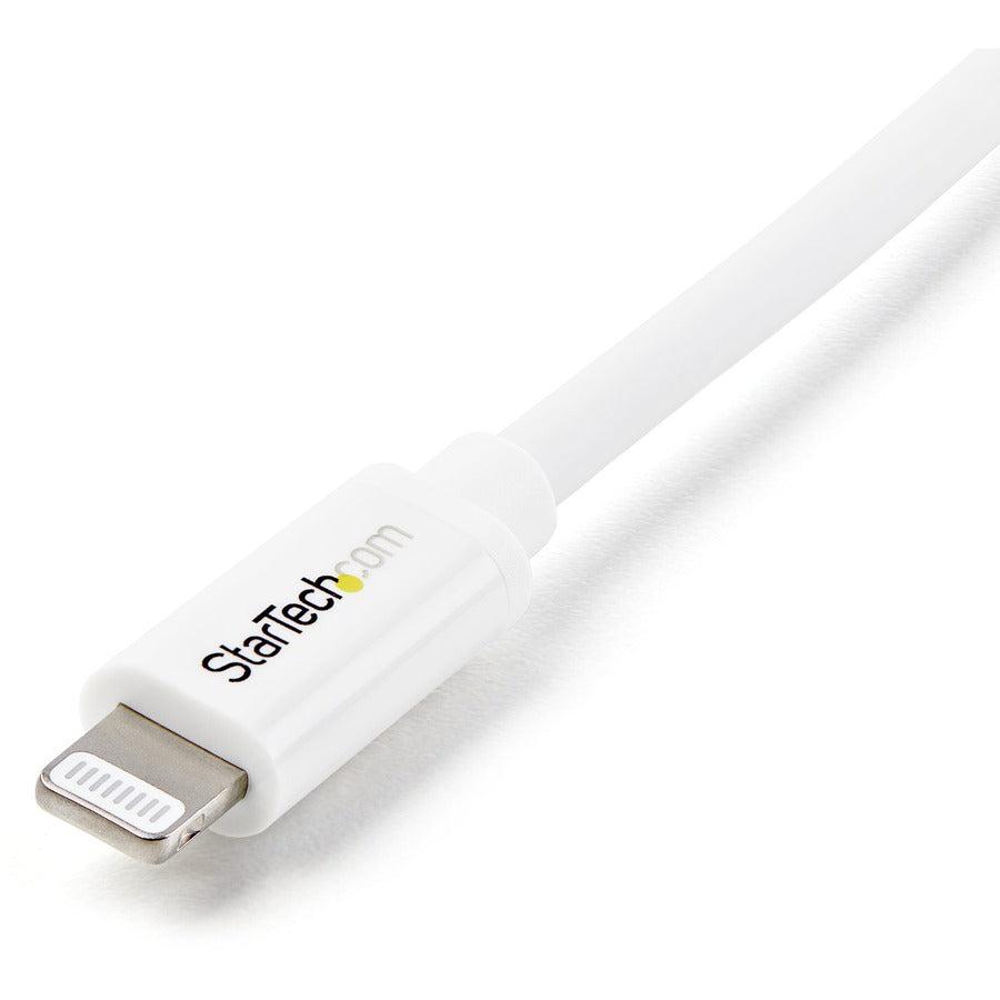 Startech.Com 2 M (6 Ft.) Usb To Lightning Cable - Long Iphone / Ipad / Ipod Charger Cable - Lightning To Usb Cable - Apple Mfi Certified - White