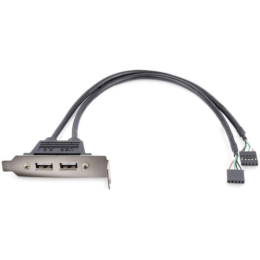 Startech.Com 2 Port Usb A Female Low Profile Slot Plate Adapter