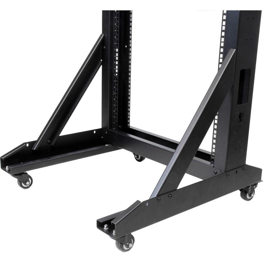 Startech.Com 2-Post Server Rack With Casters - 42U