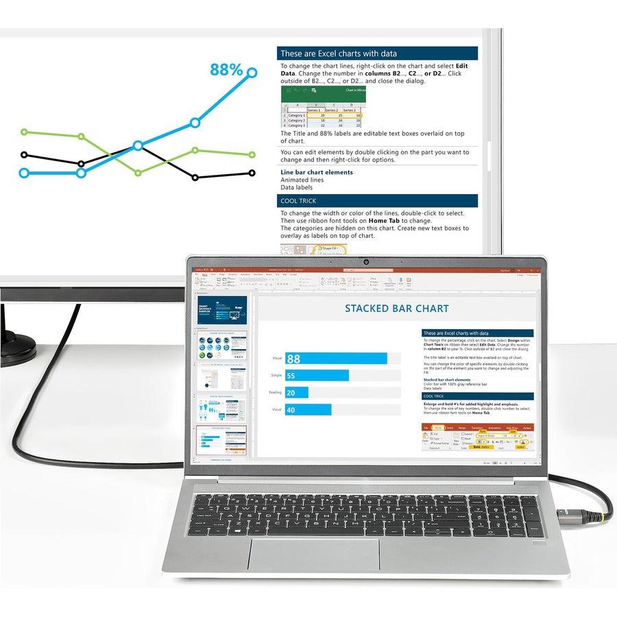 Startech.Com 20In (0.5M) Premium Certified Hdmi 2.0 Cable - High-Speed Ultra Hd 4K 60Hz Hdmi Cable With Ethernet - Hdr10, Arc - Uhd Hdmi Video Cord - For Uhd Monitors, Tvs, Displays - M/M