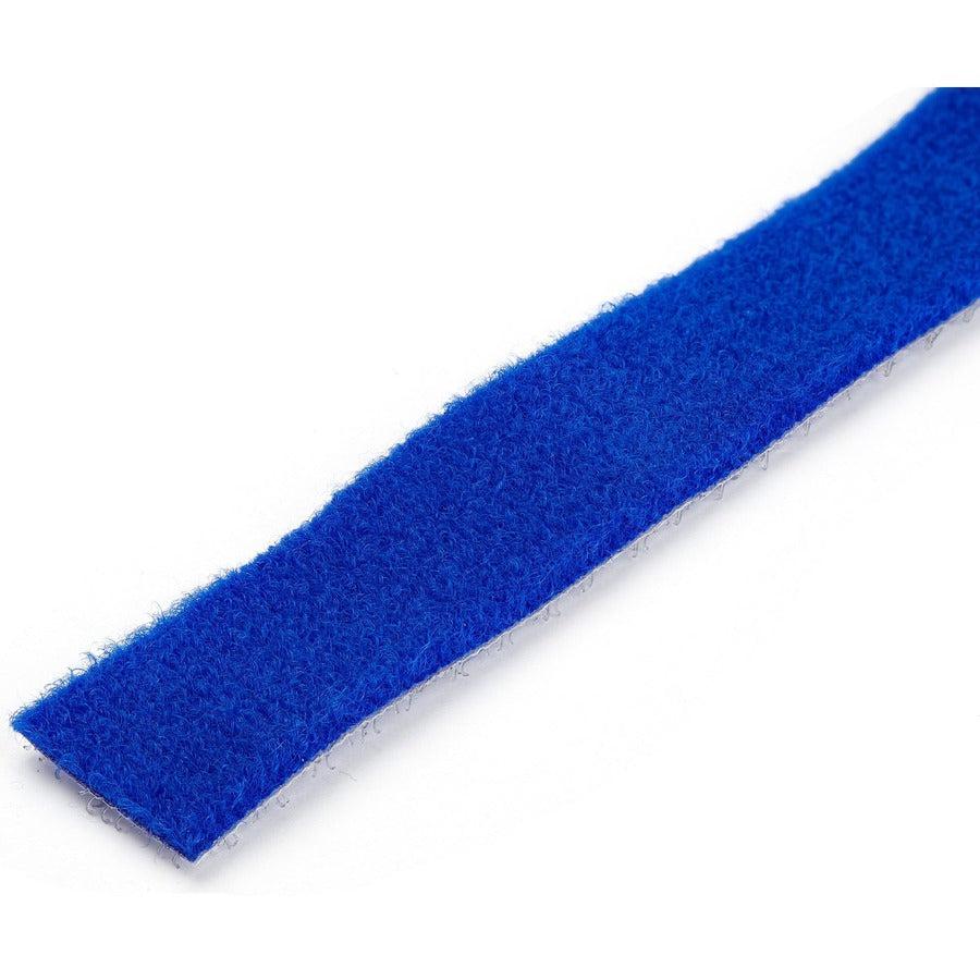 Startech.Com 25Ft Hook And Loop Roll - Cut-To-Size Reusable Cable Ties - Bulk Industrial Wire Hklp25Bl