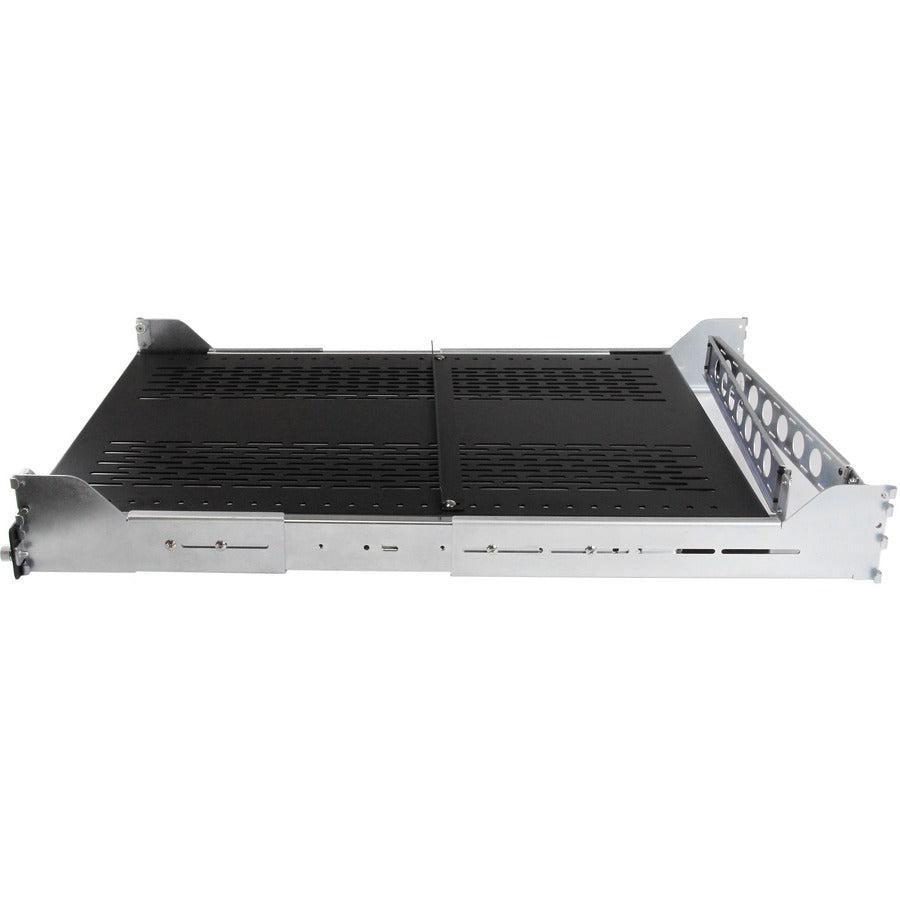 Startech.Com 2U Vented Sliding Rack Shelf W/ Cable Management Arm & Adjustable Mounting Depth - 125Lbs / 56.7Kg