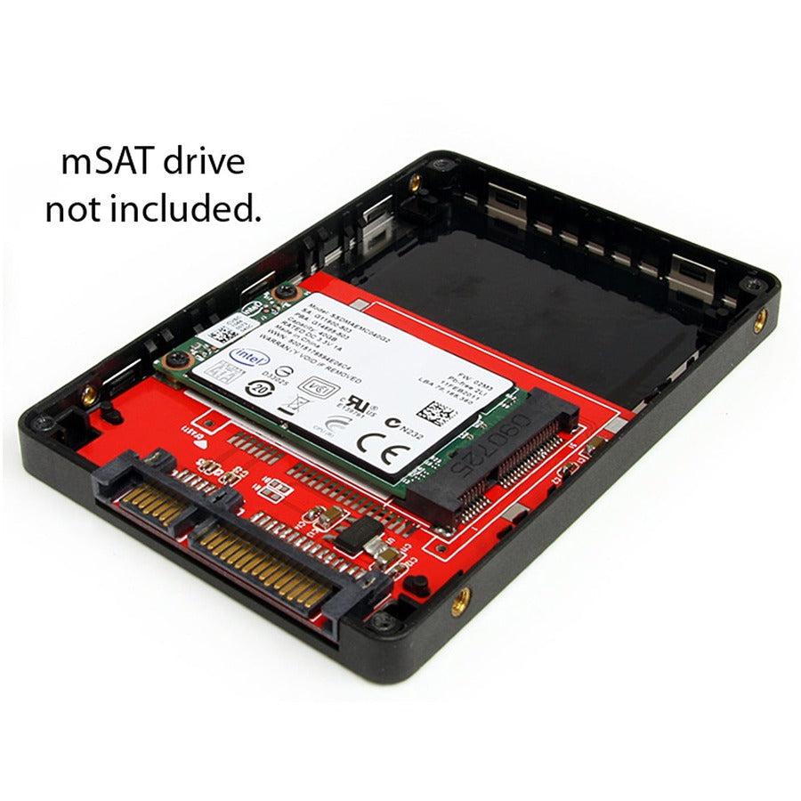 Startech.Com 2.5In Sata To Mini Sata Ssd Adapter Enclosure