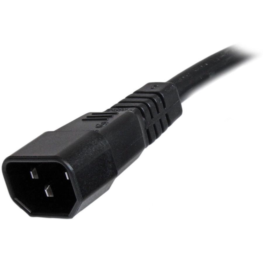 Startech.Com 3 Ft 14 Awg Computer Power Cord - Iec C14 To Iec C15