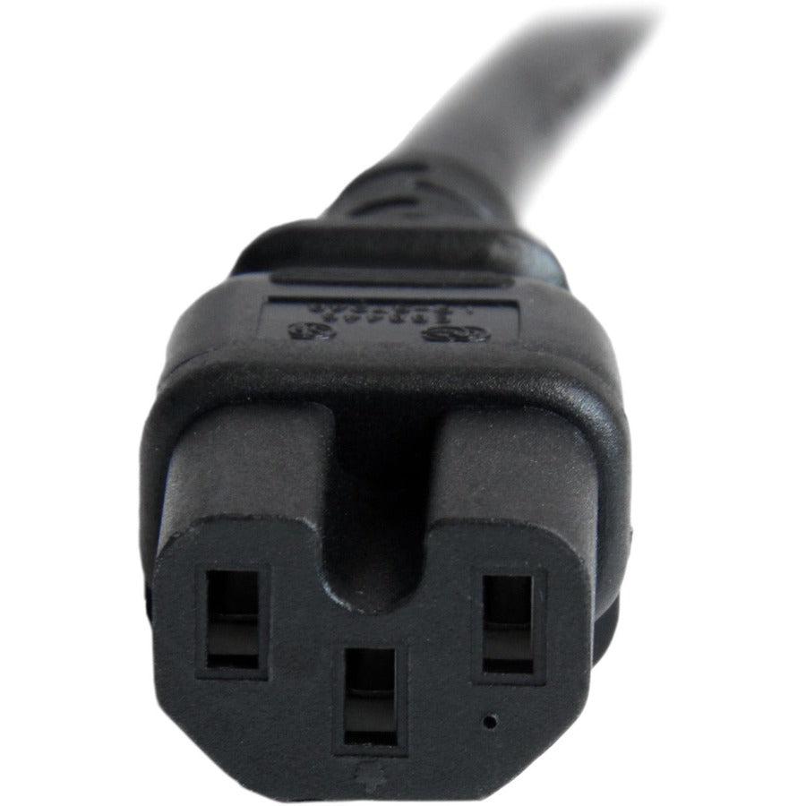 Startech.Com 3 Ft 14 Awg Computer Power Cord - Iec C14 To Iec C15