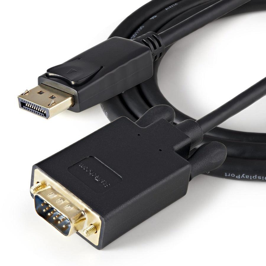 Startech.Com 3 Ft Displayport To Vga Adapter Converter Cable  Dp To Vga 1920X1200 - Black