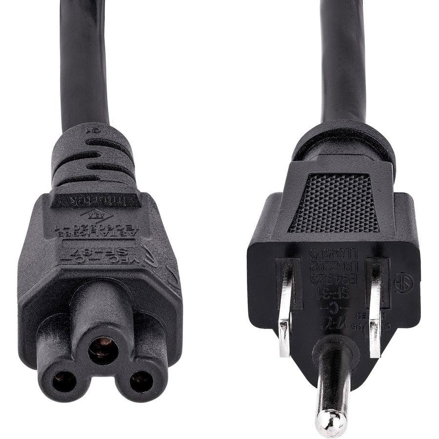 Startech.Com 3 Ft Standard Laptop Power Cord - Nema 5-15P To C5