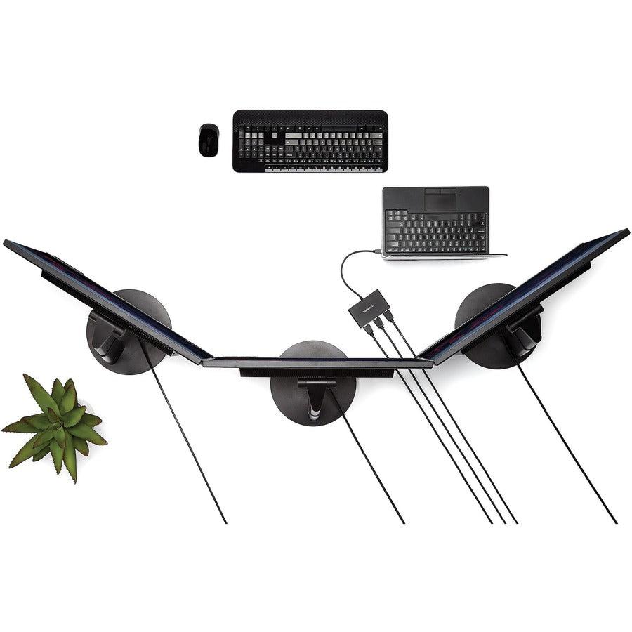 Startech.Com 3-Port Multi Monitor Adapter - Displayport 1.2 To 3X Hdmi Mst Hub - Triple 1080P Hdmi