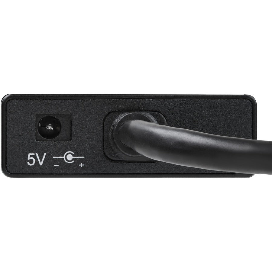 Startech.Com 3-Port Portable Usb 3.0 Hub Plus Gigabit Ethernet - Aluminum With Built-In Cable
