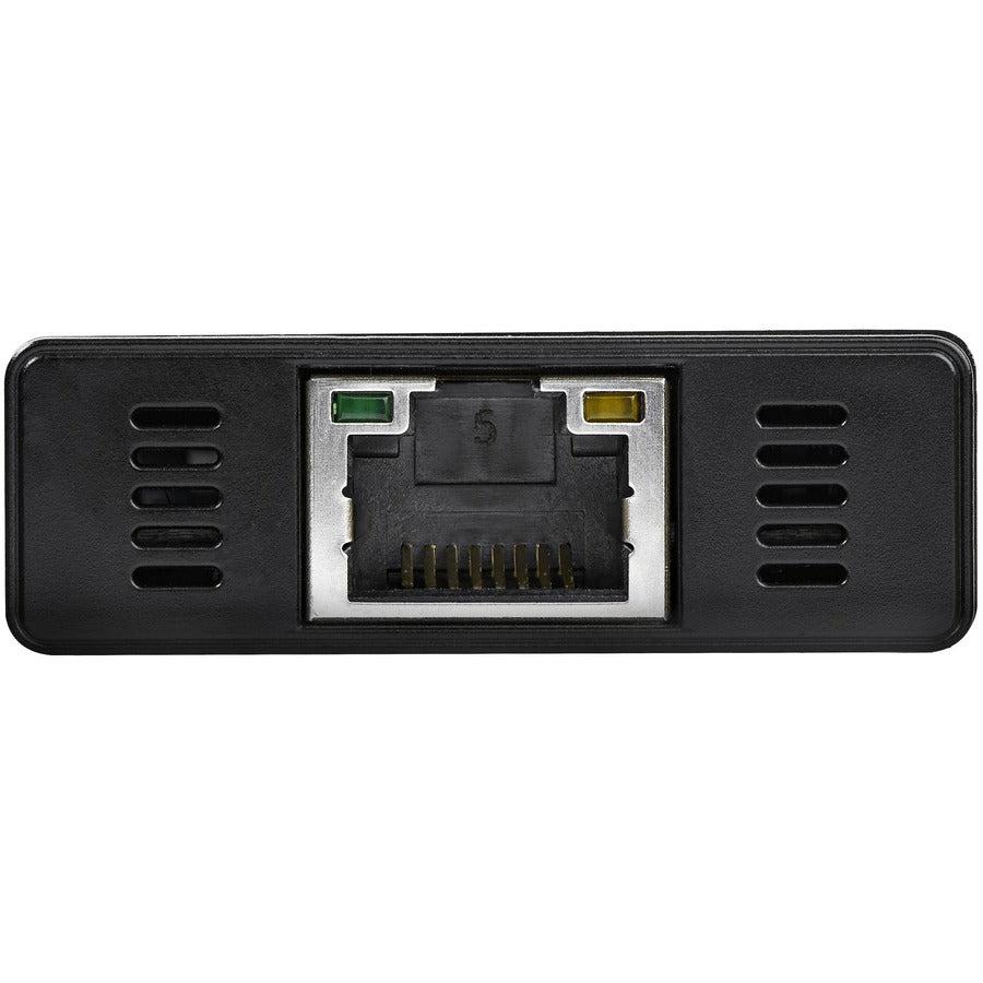 Startech.Com 3-Port Portable Usb 3.0 Hub Plus Gigabit Ethernet - Aluminum With Built-In Cable