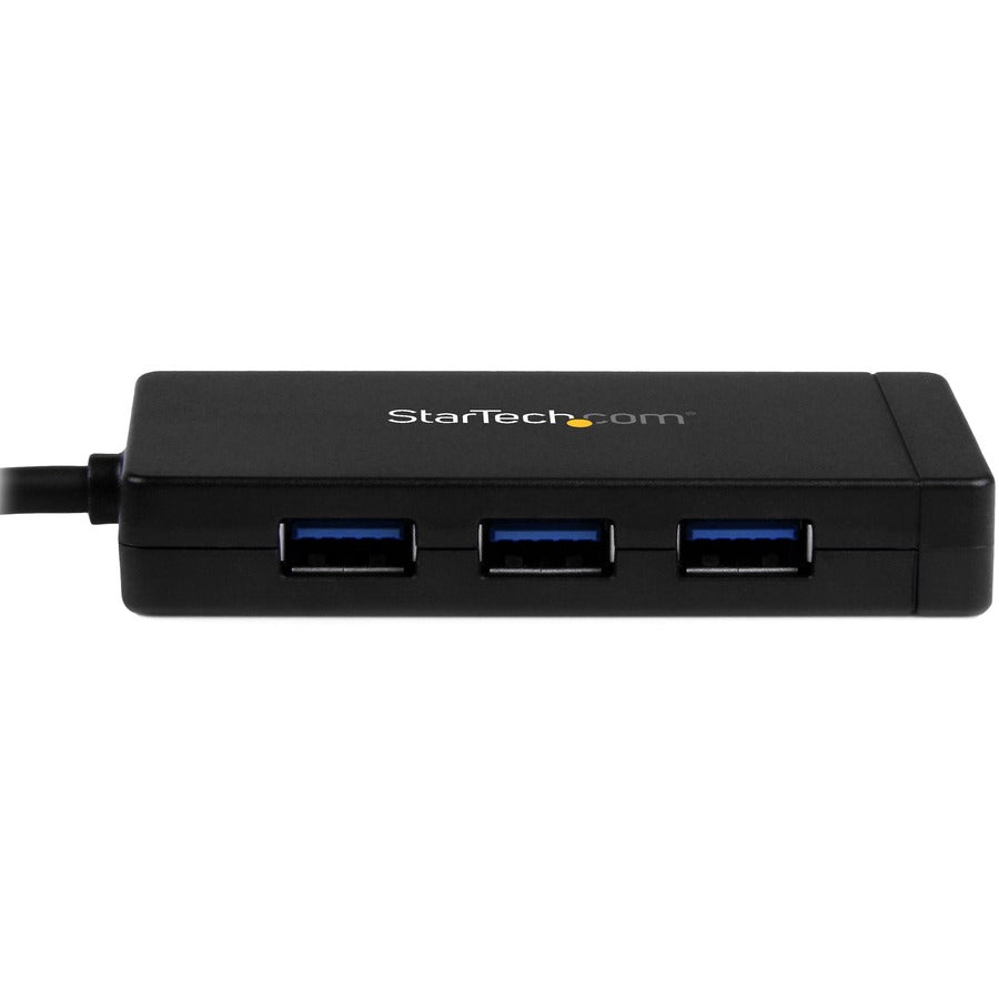 Startech.Com 3-Port Usb-C Hub With Gigabit Ethernet - Usb-C To 3X Usb-A - Usb 3.0 - Includes Power Adapter