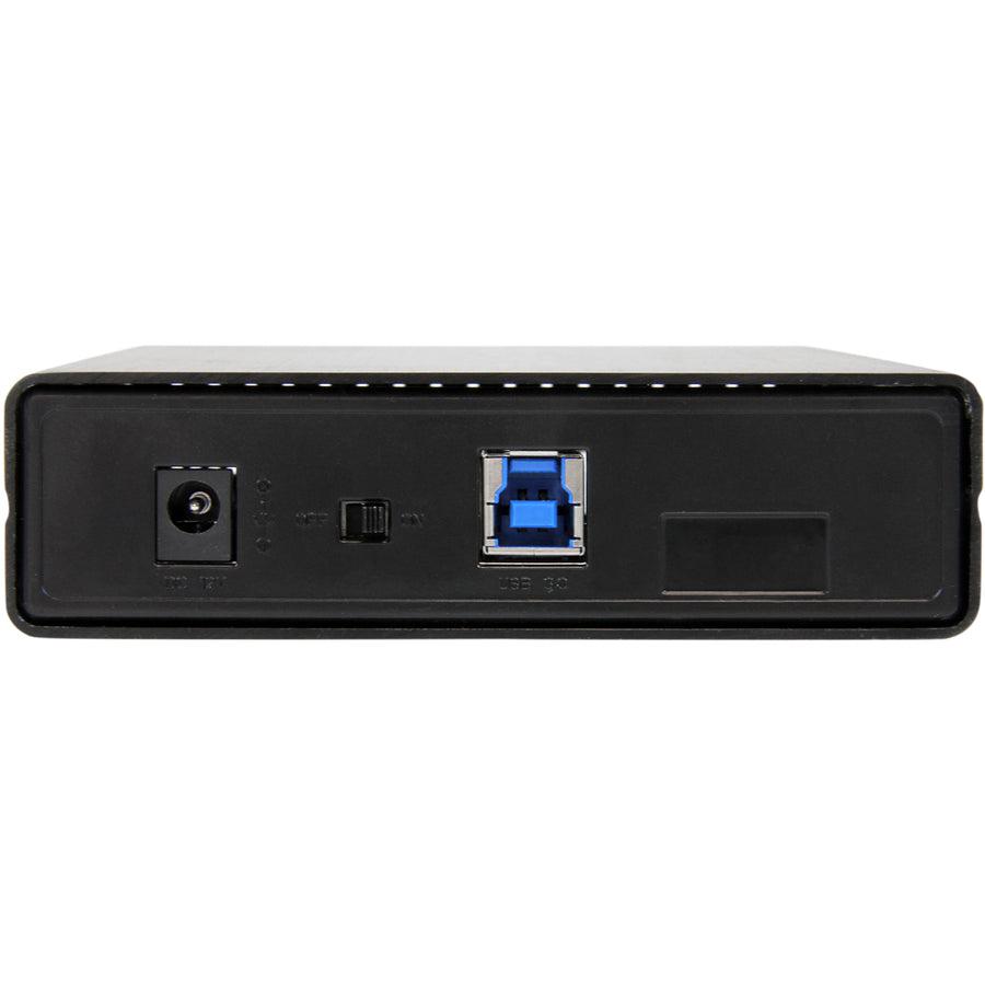 Startech.Com 3.5In Black Usb 3.0 External Sata Iii Hard Drive Enclosure With Uasp For Sata 6 Gbps  Portable External Hdd