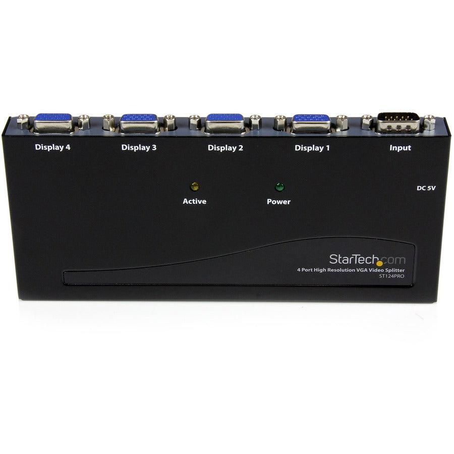 Startech.Com 4 Port High Resolution Vga Video Splitter - 350 Mhz